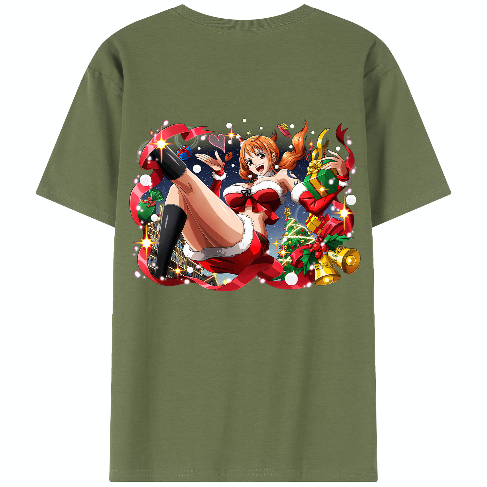 ワンピース ナミ ONE PIECE Nami 綿100％半袖Tシャツ（背面プリント）
